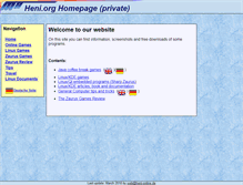 Tablet Screenshot of heni-online.de